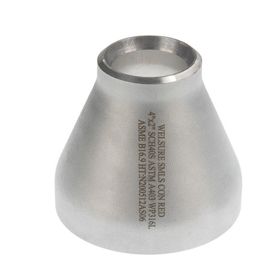 Złączki spawane ISO PED 2-25 mm 2 &quot;X4&quot; 304 316L Ss Koncentryczny reduktor