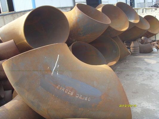 DN820 * 12mm Kolanka spawalnicze Stal miękka 22mm Czarny obraz polerowany