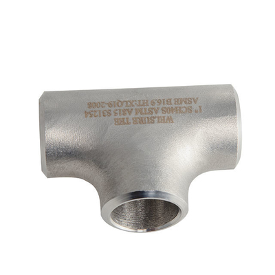 ISO9001 ASME 316 Łączniki rur ze stali nierdzewnej Równy trójnik DN65