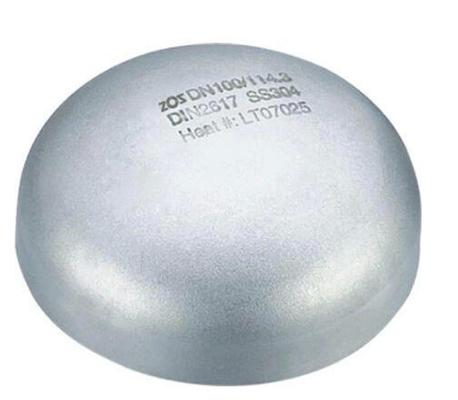 2mm-300mm 304 Czapki ze stali nierdzewnej do spawania dla przemysłu petrochemicznego