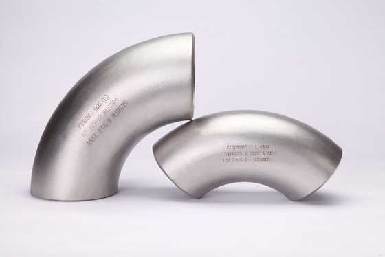 Astm A234 Kolano do spawania doczołowego ze stali nierdzewnej Harmonogram 40 Asme B16.9